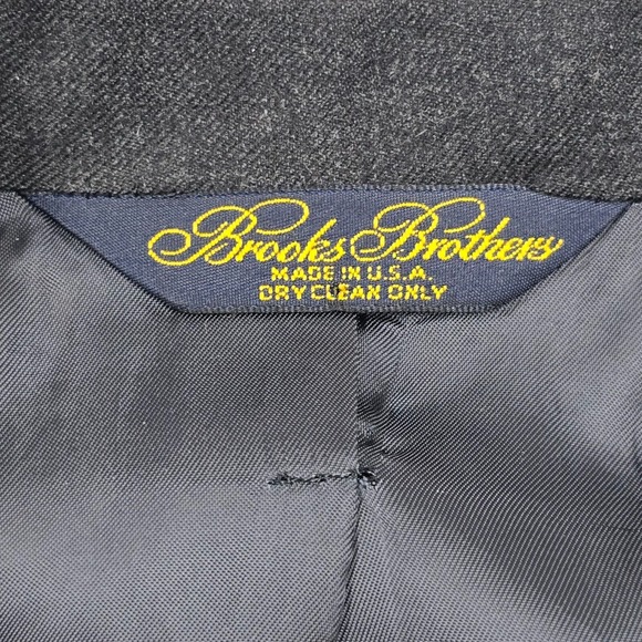 Brooks‎ Brothers Makers Sport Coat Men’s 37S Charcoal Wool Golden Fleece - Picture 5 of 16